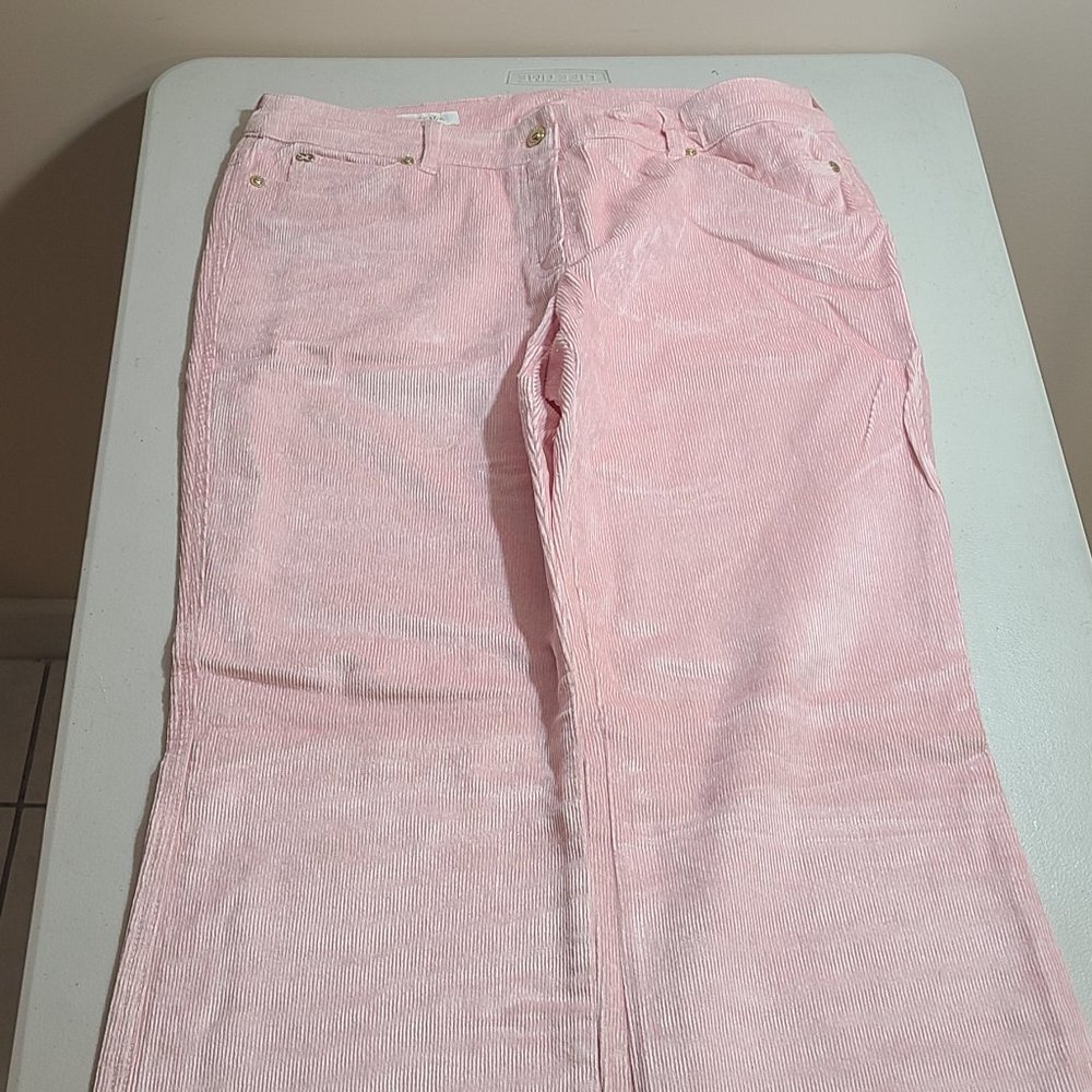SOLD - Escada Corduroy Women Pants Sz 42 Pink Vintage $490